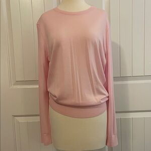 Theory Blush Pink Crew Neck Sweater